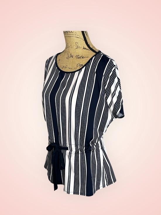 🌻 Laura Striped Drawstring Top #566 - Picture 5 of 11